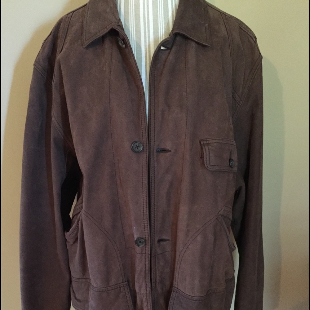 Banana Republic leather suede coat size Large